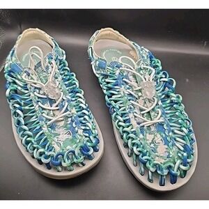 Keen Uneek Canvas Two Cord Sandals Green Size 8.5